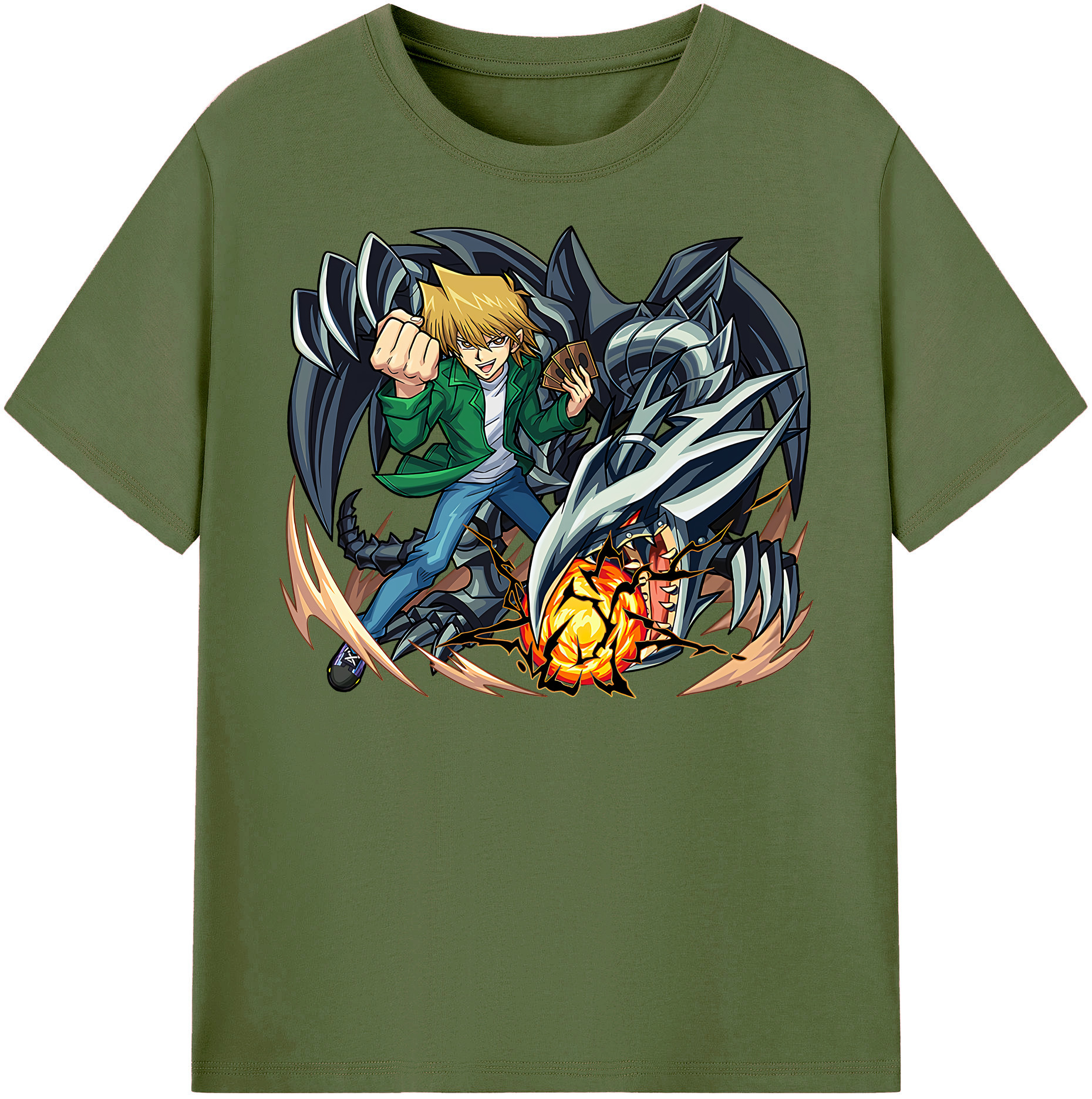 （画像用） 遊☆戯☆王 Yu-Gi-Oh! 綿100％半袖Tシャツ（フロントプリント）